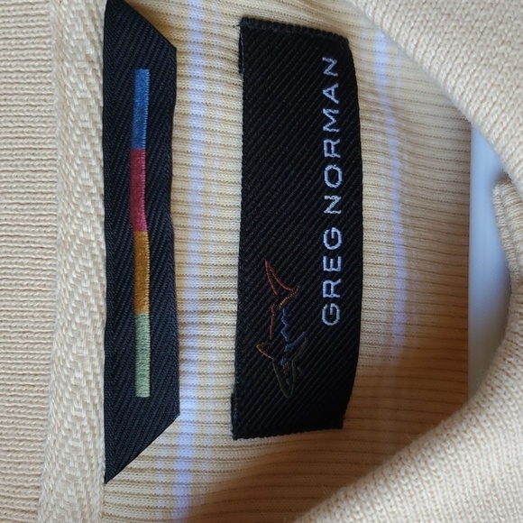 Greg Norman pale yellow striped NWT SS polo size XXL - Picture 2 of 11